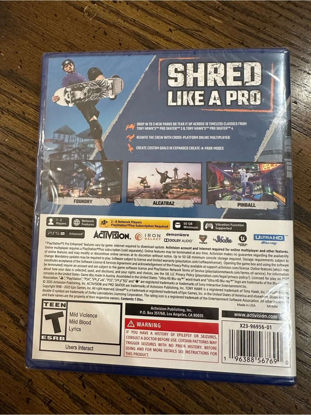 Sony PS5 Tony Hawk's Pro Skater 3+4 - Brand New - Sealed